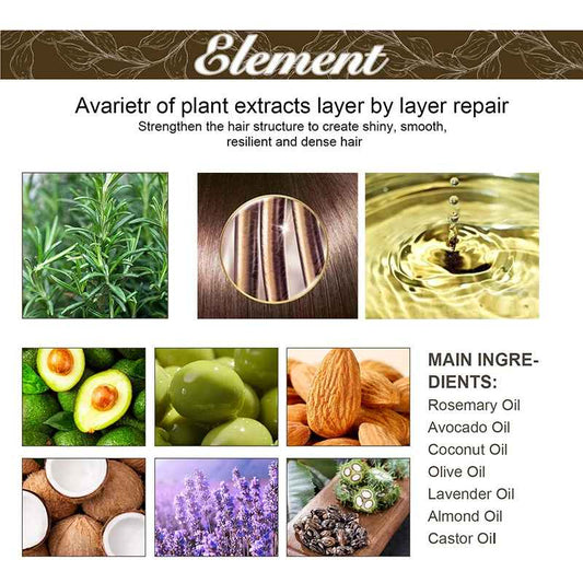 60ml Rosemary Dense Hair Essential Oil – Veganic Lavender Hair Care & Repair