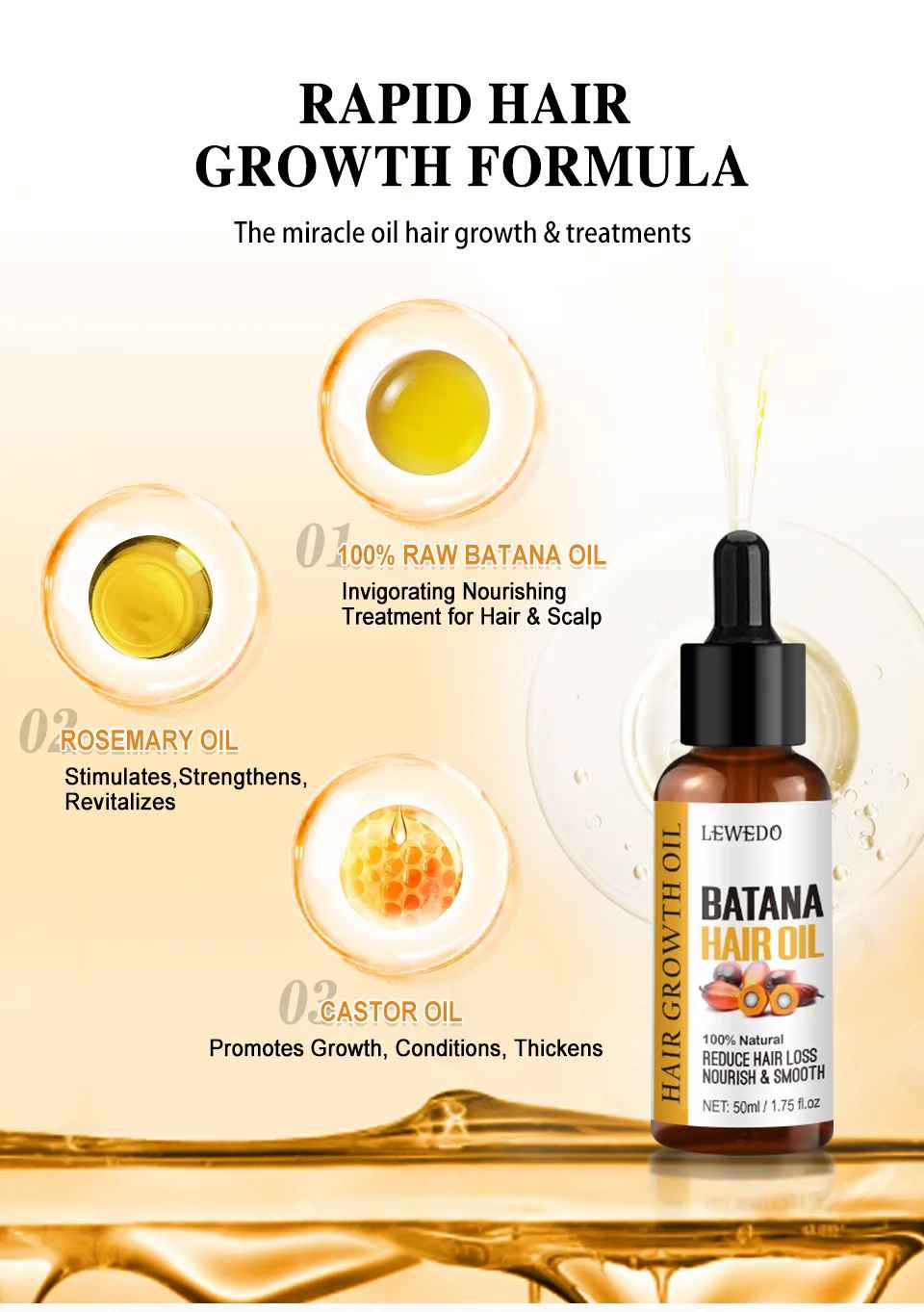 Naturals Batana Oil – Pure Hair Growth & Hair Care Solution for Men & Women