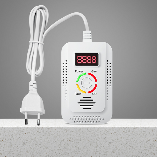 Safe Nest – 2-in-1 Natural Gas & Carbon Monoxide Detector – Reliable Home Gas Leak Alarm