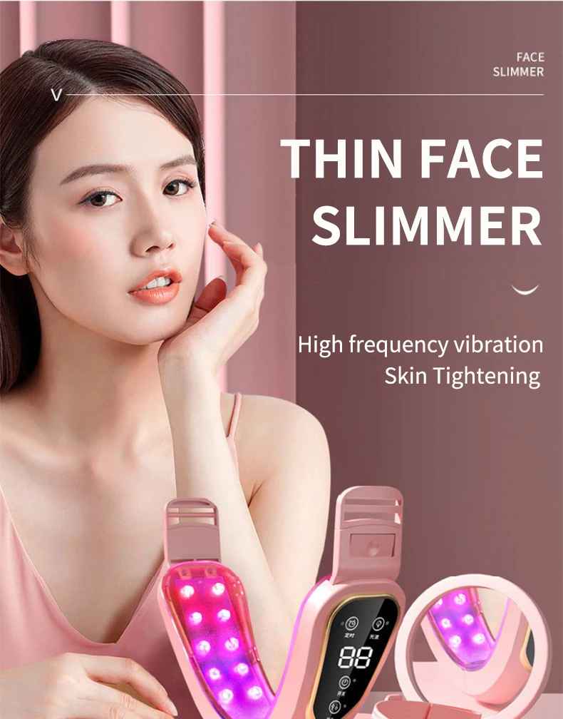 Non-invasive facial slimming device for double chin reduction