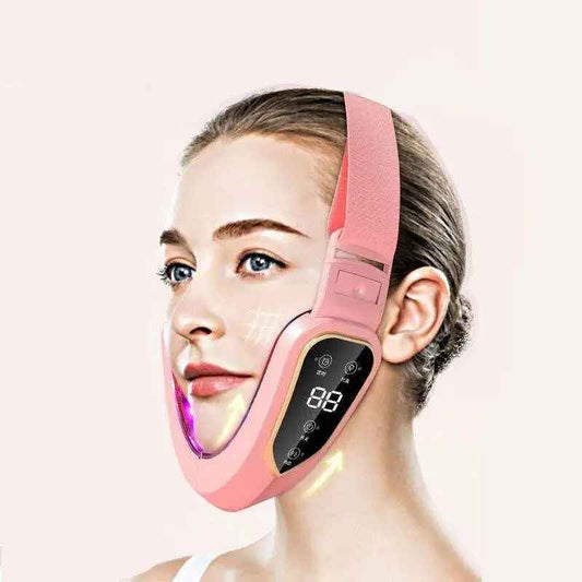 Rechargeable facial slimming massager with heat function